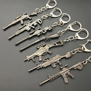 16 Styles PUBG Weapon Keychains