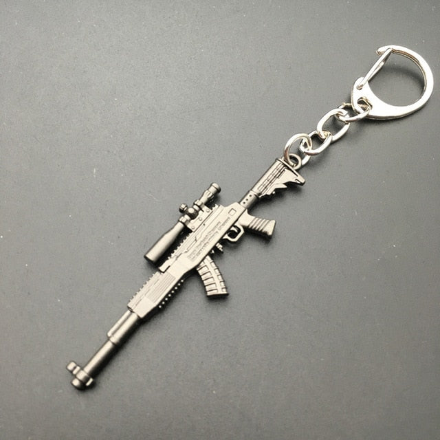 16 Styles PUBG Weapon Keychains