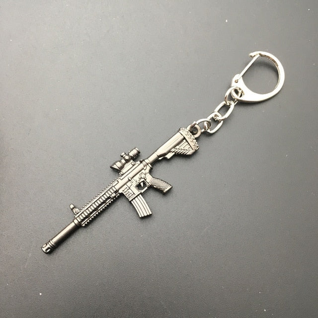 16 Styles PUBG Weapon Keychains