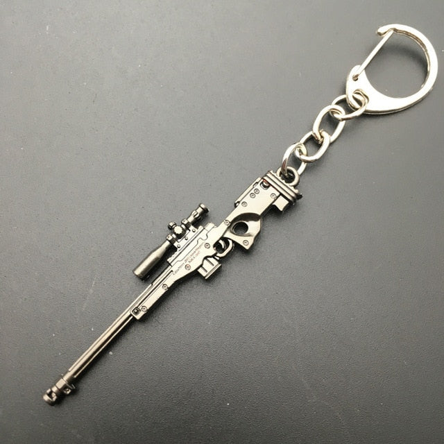 16 Styles PUBG Weapon Keychains