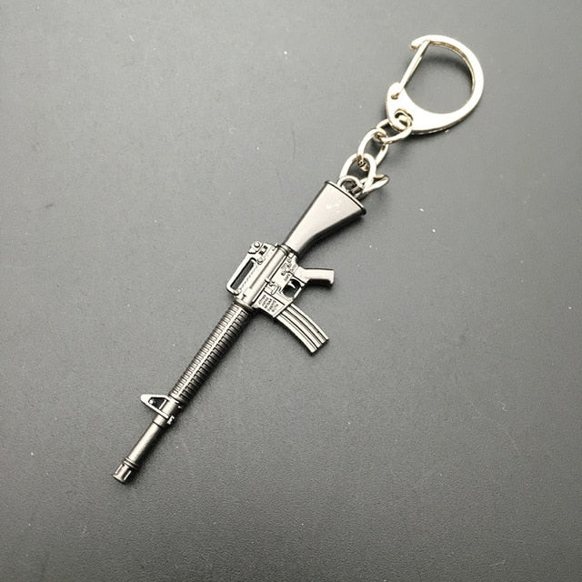 16 Styles PUBG Weapon Keychains