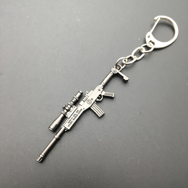 16 Styles PUBG Weapon Keychains