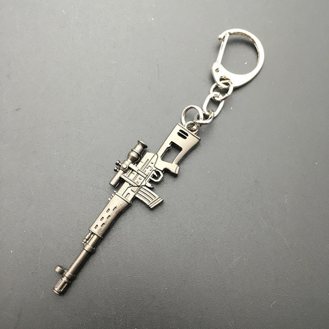 16 Styles PUBG Weapon Keychains