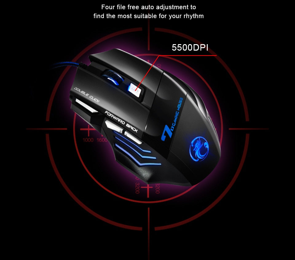 Professional Wired Gaming Mouse 7 Button