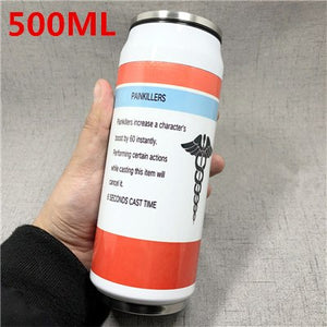 PUBG Painkiller Anodyne Energy Drink Stainless Steel Water Cup Thermos Cup